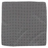 Black Lattice Grid Pocket Square